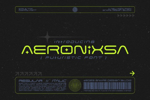 Aeronixsa: A Futuristic Display Font for Makers
