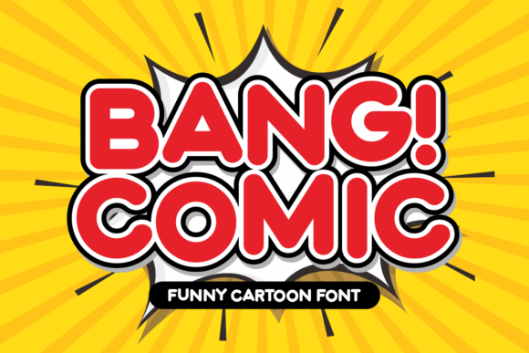 Bang Comic: A Playful Display Font for Crafty Creations
