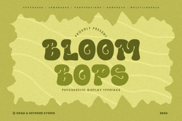 Bloombops: A Psychedelic Bubble Font with Real Branding Muscle