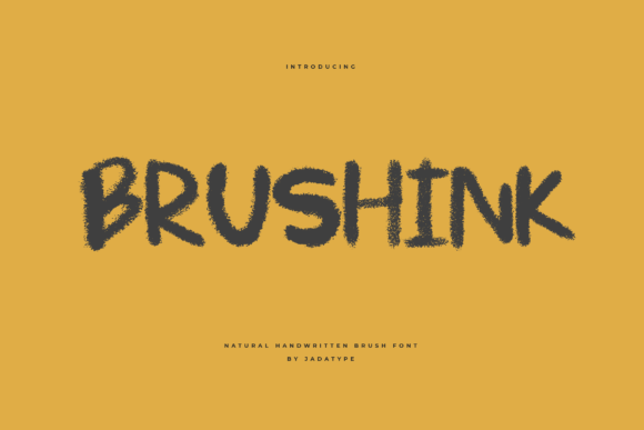 Brushink: A Handwritten Display Font for Modern Web Design
