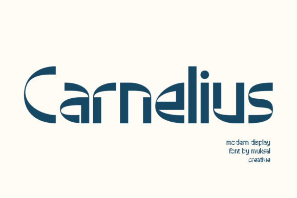 Carnelius: A Quirky Display Font for Modern Web Design