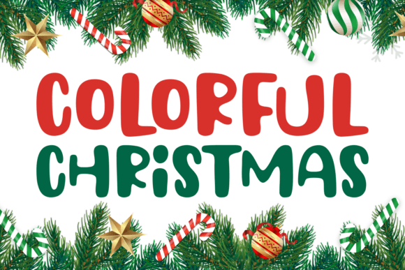 Colorful Christmas: A Bold Display Font for Web Design