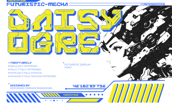 Daisyogre: A Futuristic Monospaced Typeface for Web Designers