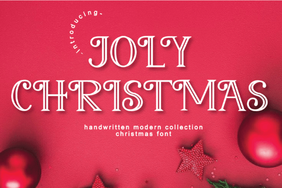 Joly Christmas: A Playful Display Font for Holiday Sites