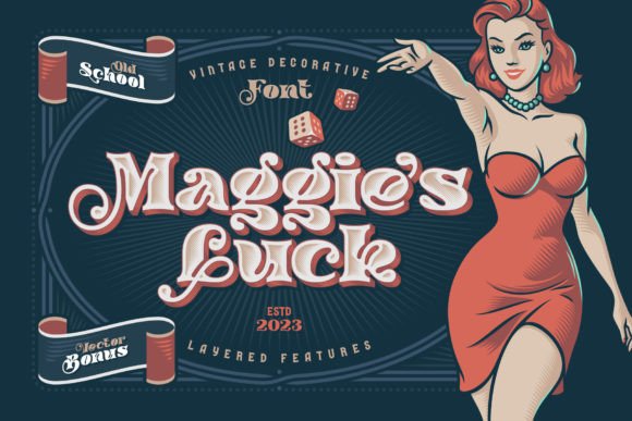 Maggie’s Luck: A Layered Display Font for Editorial Design