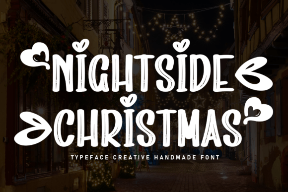 Nightside Christmas: A Heartfelt Holiday Display Typeface