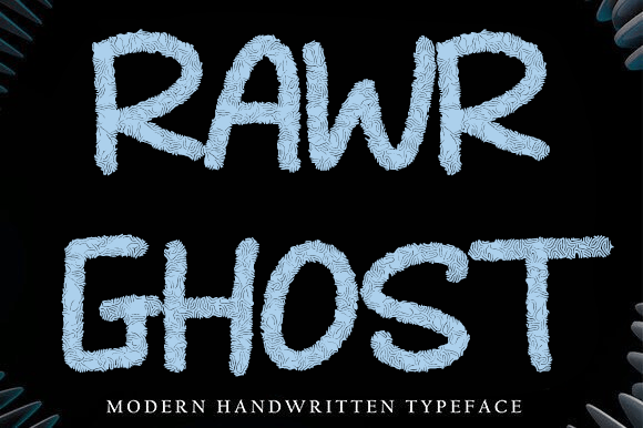 Rawr Ghost: A Quirky Display Font for Makers