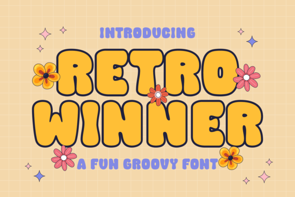 Retro Winner: A Groovy Display Font for Editorial Design