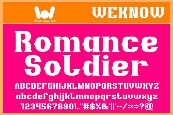 Romance Soldier Font for Sharper Campaign Graphics