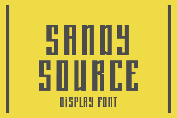 Sandy Source: The All-Caps Display Font for Modern Web
