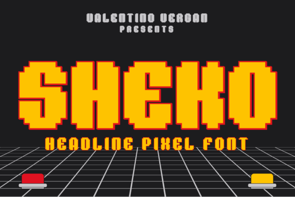Sheko Pixel Font: A Retro Display Typeface for Headline Design