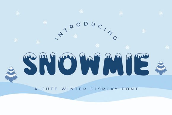 Snowmie: A Playful Winter Display Font for Warm Branding