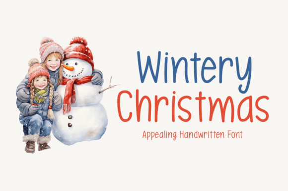 Wintery Christmas: A Sweet Display Font for Editorial Design